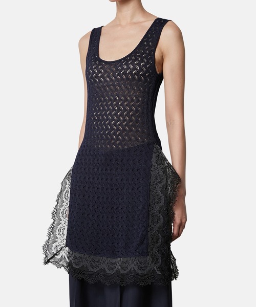 IRENE Lace Knit Tanktops グレー リステア アイレ アイレネ - IRENE | Lace Knit Tanktops-Gray-36の通販 | RESTIR