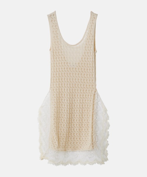 セール】レースニットタンクトップ / Lace Knit Tanktops