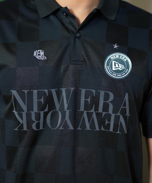 NEW ERA(ニューエラ)の「NEW ERA GOLF/ニューエラゴルフ 半袖ポロシャツ 吸汗速乾 UVカット 14391516/14391518(ポロシャツ・メンズ・ブラック/ホワイト・L/XL/M)」の17枚目の写真