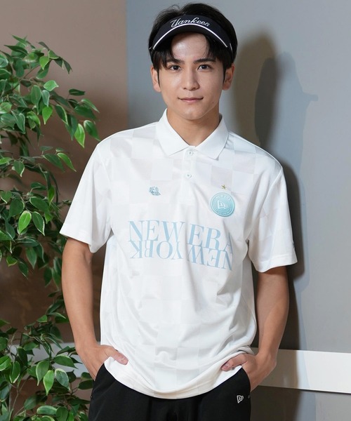 NEW ERA(ニューエラ)の「NEW ERA GOLF/ニューエラゴルフ 半袖ポロシャツ 吸汗速乾 UVカット 14391516/14391518(ポロシャツ・メンズ・ブラック/ホワイト・L/XL/M)」の3枚目の写真