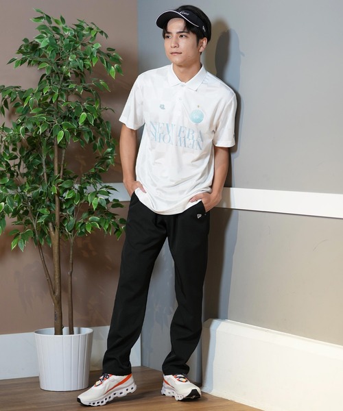NEW ERA(ニューエラ)の「NEW ERA GOLF/ニューエラゴルフ 半袖ポロシャツ 吸汗速乾 UVカット 14391516/14391518(ポロシャツ・メンズ・ブラック/ホワイト・L/XL/M)」の7枚目の写真