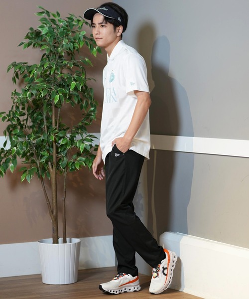 NEW ERA(ニューエラ)の「NEW ERA GOLF/ニューエラゴルフ 半袖ポロシャツ 吸汗速乾 UVカット 14391516/14391518(ポロシャツ・メンズ・ブラック/ホワイト・L/XL/M)」の8枚目の写真
