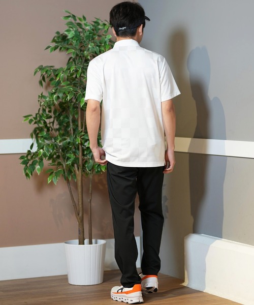 NEW ERA(ニューエラ)の「NEW ERA GOLF/ニューエラゴルフ 半袖ポロシャツ 吸汗速乾 UVカット 14391516/14391518(ポロシャツ・メンズ・ブラック/ホワイト・L/XL/M)」の9枚目の写真