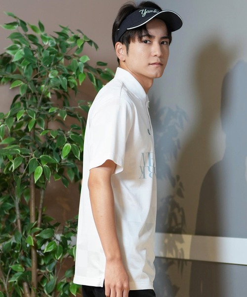 NEW ERA(ニューエラ)の「NEW ERA GOLF/ニューエラゴルフ 半袖ポロシャツ 吸汗速乾 UVカット 14391516/14391518(ポロシャツ・メンズ・ブラック/ホワイト・L/XL/M)」の6枚目の写真