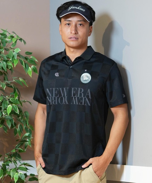 NEW ERA(ニューエラ)の「NEW ERA GOLF/ニューエラゴルフ 半袖ポロシャツ 吸汗速乾 UVカット 14391516/14391518(ポロシャツ・メンズ・ブラック/ホワイト・L/XL/M)」の10枚目の写真