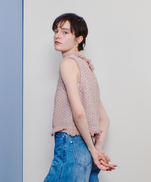 リトルミイ 。allureville ミックスツイードジレプルオーバー ミックスツイードジレプルオーバー|allureville OFFICIAL SITE