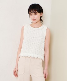 ミックスツイードジレプルオーバー