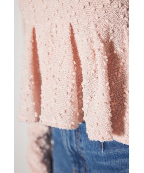 rienda（リエンダ）の「カットレースペプラムトップス 春服（Tシャツ/カットソー・レディース・ブラック/ホワイト/ピンク・FREE）」の10枚目の写真