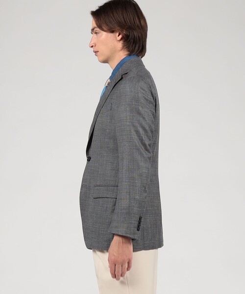 TOMORROWLAND (トゥモローランド)の「ウールシルクリネン シングルブレステッド 2Bジャケット SUMMER TIME LORO PIANA(テーラードジャケット・メンズ・チャコールグレー/ネイビー・54/44/46/48/50/52/42)」の5枚目の写真