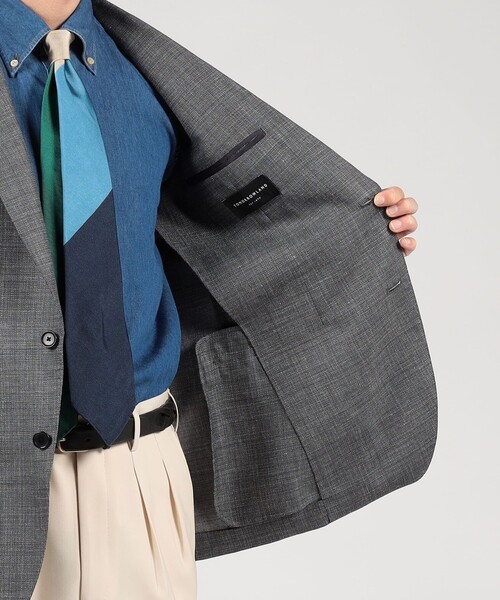 TOMORROWLAND (トゥモローランド)の「ウールシルクリネン シングルブレステッド 2Bジャケット SUMMER TIME LORO PIANA(テーラードジャケット・メンズ・チャコールグレー/ネイビー・54/44/46/48/50/52/42)」の7枚目の写真