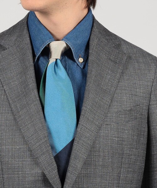 TOMORROWLAND (トゥモローランド)の「ウールシルクリネン シングルブレステッド 2Bジャケット SUMMER TIME LORO PIANA(テーラードジャケット・メンズ・チャコールグレー/ネイビー・54/44/46/48/50/52/42)」の8枚目の写真
