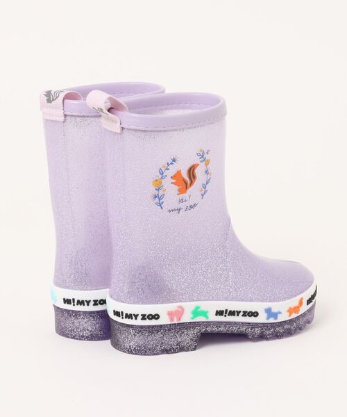 ASBee（アスビー）の「HI! MY ZOO ハイマイズー キッズ レインブーツ 完全防水 長靴 レインシューズ（レインシューズ・キッズ・オレンジ/パープル系その他/サックスブルー/ブラック・18.0cm/17.0cm/16.0cm）」の5枚目の写真