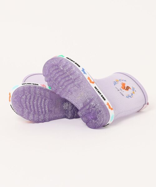 ASBee（アスビー）の「HI! MY ZOO ハイマイズー キッズ レインブーツ 完全防水 長靴 レインシューズ（レインシューズ・キッズ・オレンジ/パープル系その他/サックスブルー/ブラック・18.0cm/17.0cm/16.0cm）」の6枚目の写真