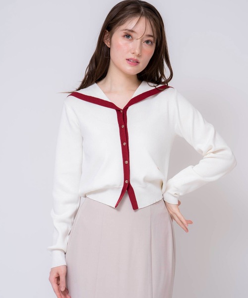 驚きの価格 セール】セーラーカラーマリンニット（ニット/セーター）｜Noela トップス