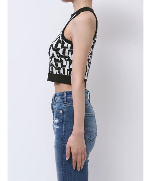 GYDA（ジェイダ）の「GYDAジャカードアメスリニットトップス（ニット/セーター・レディース・ピンク/ミント/オフホワイト/ブラック・FREE）」の9枚目の写真