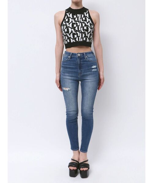 GYDA（ジェイダ）の「GYDAジャカードアメスリニットトップス（ニット/セーター・レディース・ピンク/ミント/オフホワイト/ブラック・FREE）」の15枚目の写真