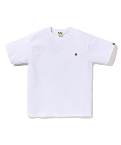 A BATHING APE(アベイシングエイプ)の「ABC CAMO ONE POINT TEE(Tシャツ/カットソー・メンズ・ブラック×ピンク/ブラック×ブルー/ホワイト×ピンク/ホワイト×グリーン/ブラック×グリーン/ホワイト×ブルー・MEDIUM/XXX-LARGE/XX-LARGE/SMALL/X-LARGE/LARGE)」の1枚目の写真