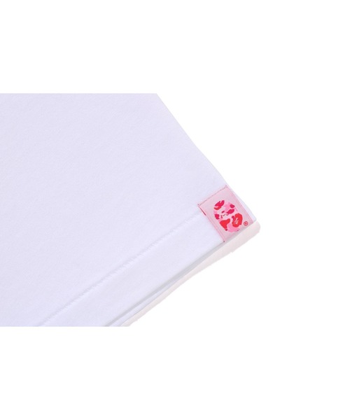 A BATHING APE(アベイシングエイプ)の「ABC CAMO ONE POINT TEE(Tシャツ/カットソー・メンズ・ブラック×ピンク/ブラック×ブルー/ホワイト×ピンク/ホワイト×グリーン/ブラック×グリーン/ホワイト×ブルー・MEDIUM/XXX-LARGE/XX-LARGE/SMALL/X-LARGE/LARGE)」の9枚目の写真