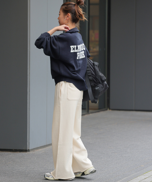 JOURNAL STANDARD relume(ジャーナルスタンダード レリューム)の「《追加8》ワイドスウェットパンツ(スウェットパンツ・レディース・アイボリー/オートミール/グレー/ブラック系その他・FREE)」の9枚目の写真