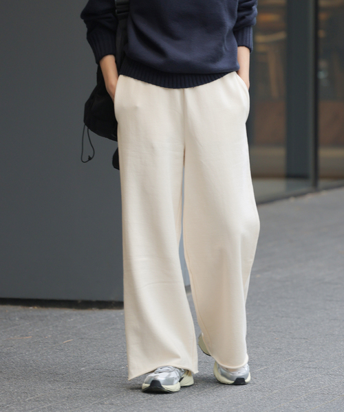 JOURNAL STANDARD relume(ジャーナルスタンダード レリューム)の「《追加8》ワイドスウェットパンツ(スウェットパンツ・レディース・アイボリー/オートミール/グレー/ブラック系その他・FREE)」の12枚目の写真