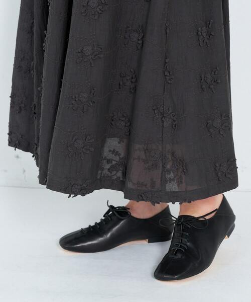 ADIEU　TRISTESSE　アデュートリステス 綿ボイル刺繍スカート ADIEU TRISTESSE（アデュートリステス）の「綿ボイル刺繍