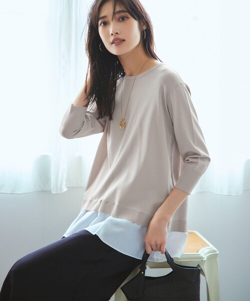 セール】【洗える】レーヨンポリエステルストレッチ シャツコンビ