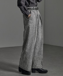 CIYOT | 【CIYOT-シヨウト-】ヴィンテージ加工ディーブタックワイドスラックスデニムパンツ(デニムパンツ)