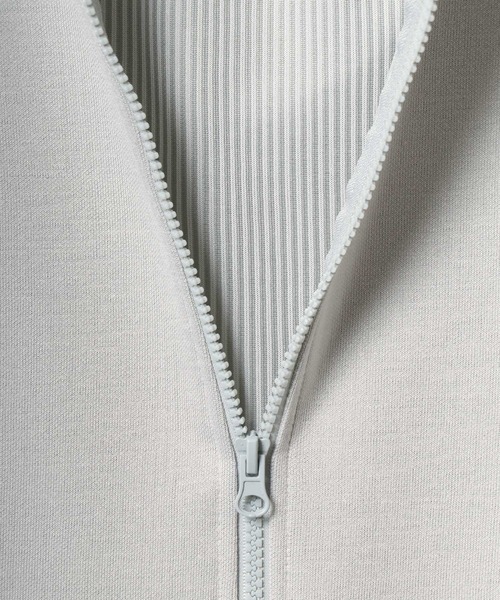 ANPAS（アンパス）の「Dry Fabric Three-Quarter Sleeve Full Zip Hoodie/ドライ 7分袖 フルジップパーカー メンズ レディース（パーカー・メンズ・ライトグレー/ピンク/スミクロ/ネイビー・M/L/LL）」の6枚目の写真