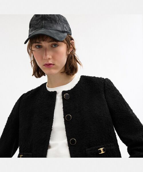 COACH(コーチ)の「ヘリテージ C ブークレ ジャケット(その他アウター・レディース・ブラック系その他・X-SMALL/SMALL/MEDIUM)」の6枚目の写真