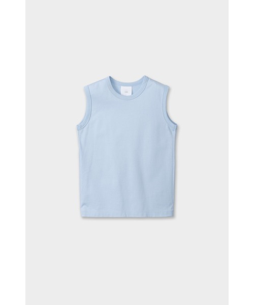 CINOH(チノ)の「REFINAスリーブレスTシャツ(Tシャツ/カットソー・レディース・ブラック/ベージュ系その他/サックスブルー系/オフホワイト・40/38/36)」の8枚目の写真