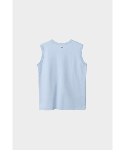 CINOH(チノ)の「REFINAスリーブレスTシャツ(Tシャツ/カットソー・レディース・ブラック/ベージュ系その他/サックスブルー系/オフホワイト・40/38/36)」の9枚目の写真