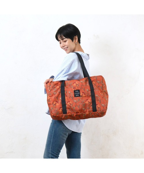 polka polka(ポルカポルカ)の「polka polka パッカブルボストンバッグ SDI(ボストンバッグ・レディース・ブルー/イエロー/オレンジ/グリーン・FREE)」の7枚目の写真