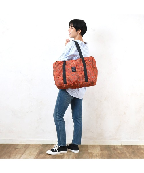 polka polka(ポルカポルカ)の「polka polka パッカブルボストンバッグ SDI(ボストンバッグ・レディース・ブルー/イエロー/オレンジ/グリーン・FREE)」の8枚目の写真