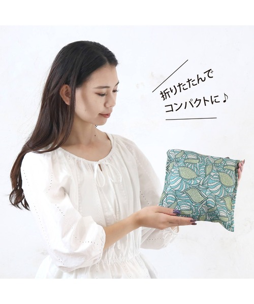 polka polka(ポルカポルカ)の「polka polka パッカブルボストンバッグ SDI(ボストンバッグ・レディース・ブルー/イエロー/オレンジ/グリーン・FREE)」の9枚目の写真