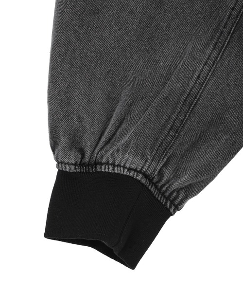 WEGO（ウィゴー）の「WEGO/デニムフードブルゾン（デニムジャケット・メンズ・ブラック系3・MEDIUM/LARGE）」の8枚目の写真