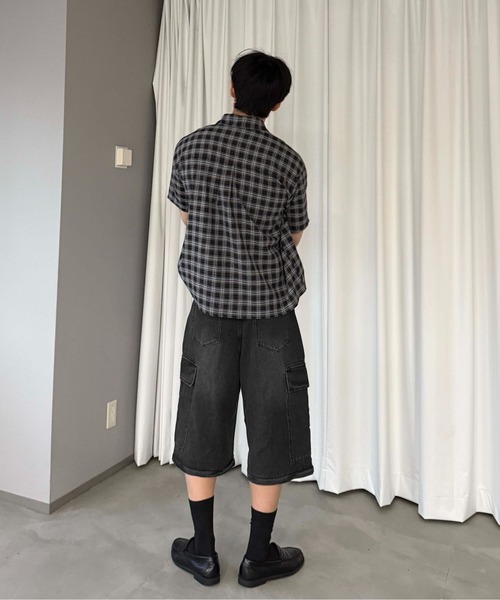 sedacle(セダクル)の「2wayカーゴデニムパンツ(デニムパンツ・メンズ・ブラック/インディゴブルー・SMALL/LARGE/MEDIUM)」の21枚目の写真