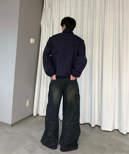 sedacle(セダクル)の「2wayカーゴデニムパンツ(デニムパンツ・メンズ・ブラック/インディゴブルー・SMALL/LARGE/MEDIUM)」の5枚目の写真
