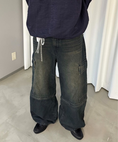 sedacle(セダクル)の「2wayカーゴデニムパンツ(デニムパンツ・メンズ・ブラック/インディゴブルー・SMALL/LARGE/MEDIUM)」の22枚目の写真