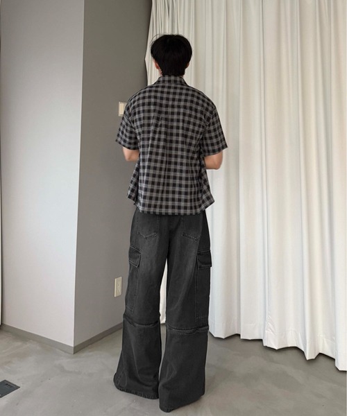 sedacle(セダクル)の「2wayカーゴデニムパンツ(デニムパンツ・メンズ・ブラック/インディゴブルー・SMALL/LARGE/MEDIUM)」の15枚目の写真