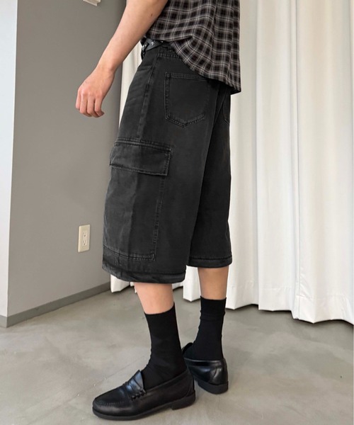 sedacle(セダクル)の「2wayカーゴデニムパンツ(デニムパンツ・メンズ・ブラック/インディゴブルー・SMALL/LARGE/MEDIUM)」の17枚目の写真