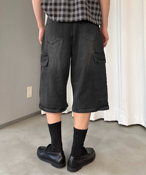 sedacle(セダクル)の「2wayカーゴデニムパンツ(デニムパンツ・メンズ・ブラック/インディゴブルー・SMALL/LARGE/MEDIUM)」の18枚目の写真