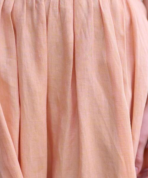 DRESSTERIOR（ドレステリア）の「【洗える/ふんわり軽やか】フレンチリネンタックギャザースカート（スカート・レディース・オレンジ系/ブラック・40/38/36/34）」の10枚目の写真