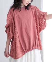 n'OrLABEL | 『シアー切替シャーリングドルマンカットソー』(Tシャツ/カットソー)