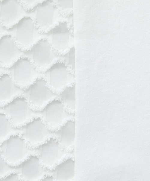 n'OrLABEL(ノアールレーベル)の「『シアー切替シャーリングドルマンカットソー』(Tシャツ/カットソー・レディース・ホワイト/ブラック/コーラル・FREE)」の22枚目の写真