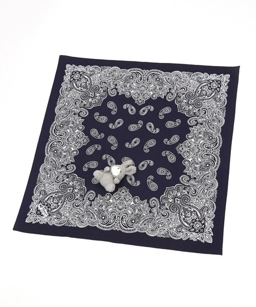 ドッグタウンと同じ★ 80年代 バンダナ スカーフ ペイズリー ネイビー DOGTOWN BANDANA NAVY 【 ドッグタウン バンダナ ネイビー 】
