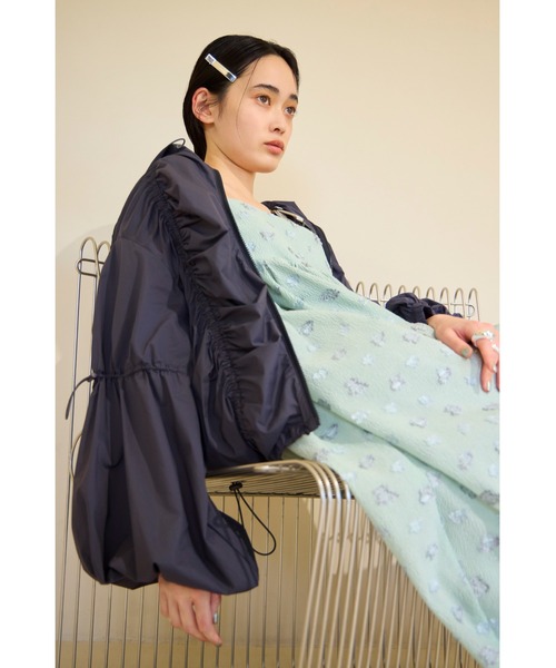 ★決算特価商品★ セール】【ONLINE限定カラー】ギャザーナイロンブルゾン ジャケット・アウター