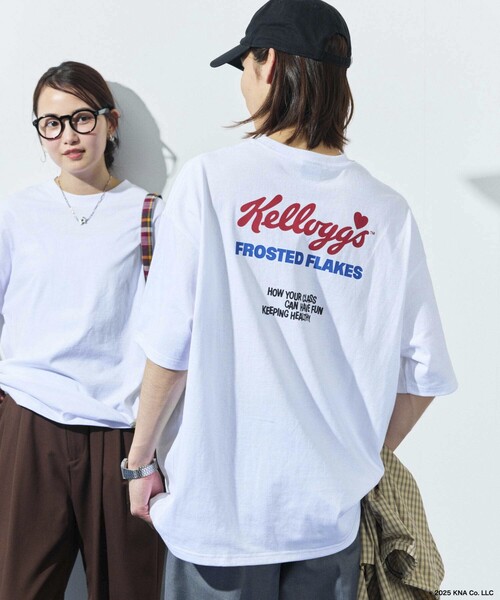 FREAK'S STORE（フリークスストア）の「限定展開 Kellog's/ケロッグ 別注 ビッグシルエット ロゴバックプリント Tシャツ（Tシャツ/カットソー・メンズ・ピンク/アッシュグレー/スミクロ/ホワイト・LARGE/MEDIUM/SMALL）」の17枚目の写真