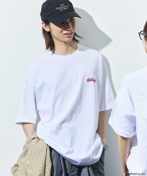 FREAK'S STORE（フリークスストア）の「限定展開 Kellog's/ケロッグ 別注 ビッグシルエット ロゴバックプリント Tシャツ（Tシャツ/カットソー・メンズ・ピンク/アッシュグレー/スミクロ/ホワイト・LARGE/MEDIUM/SMALL）」の19枚目の写真