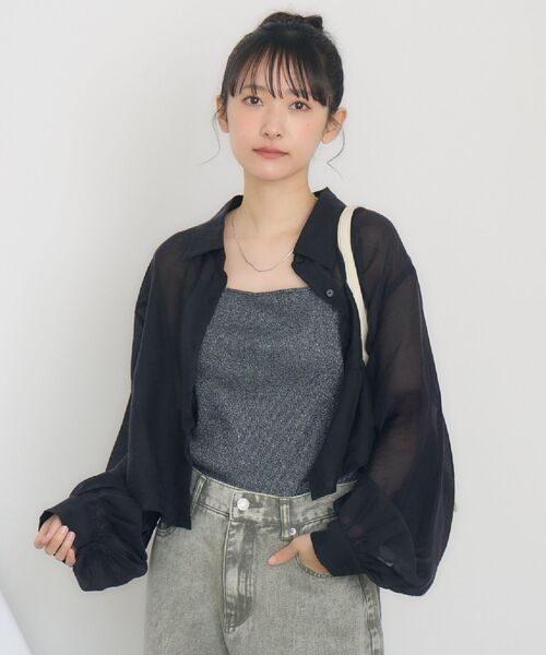 Amazon | [BTKAKAN] 長袖Tシャツ レディース メッシュ 丸首
