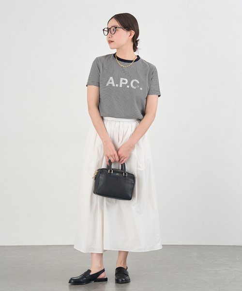 IENA（イエナ）の「A.P.C./アーペーセー 別注 ボーダーリンガーT
